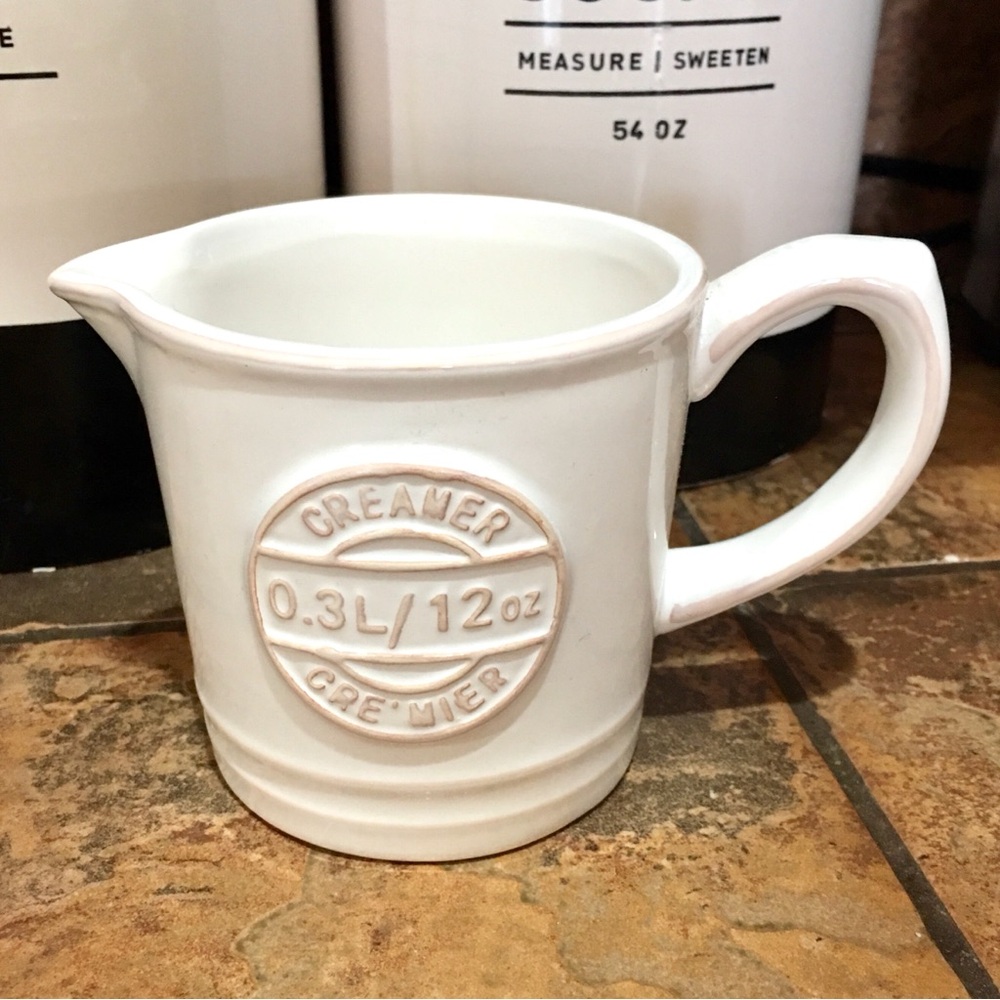 Creamer ceramic mug pourer kitchen farmhouse country cottage decor